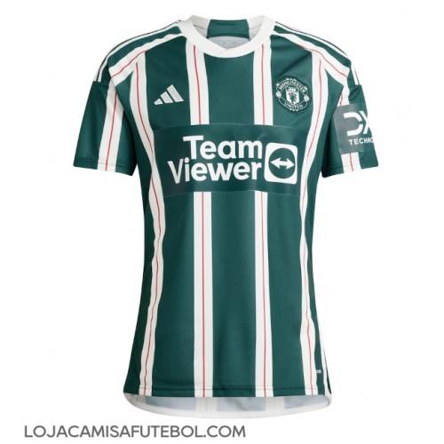 Camisa de Futebol Manchester United Equipamento Secundário 2023-24 Manga Curta